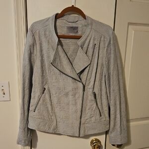 Ruff Hewn Light Gray Textured Blazer
